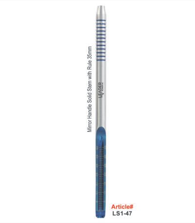 Dental mirror handle solid stem stainless steel autoclavable durable cone socket ergonomic oral examination instrument