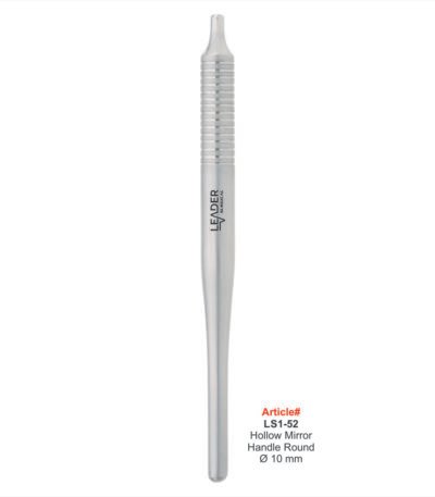 Dental mirror handle hollow round stainless steel autoclavable lightweight ergonomic oral examination instrument