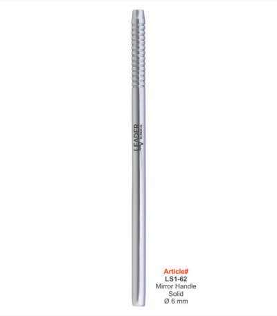 Solid dental mirror handle stainless steel autoclavable heavyweight durable cone socket oral examination instrument