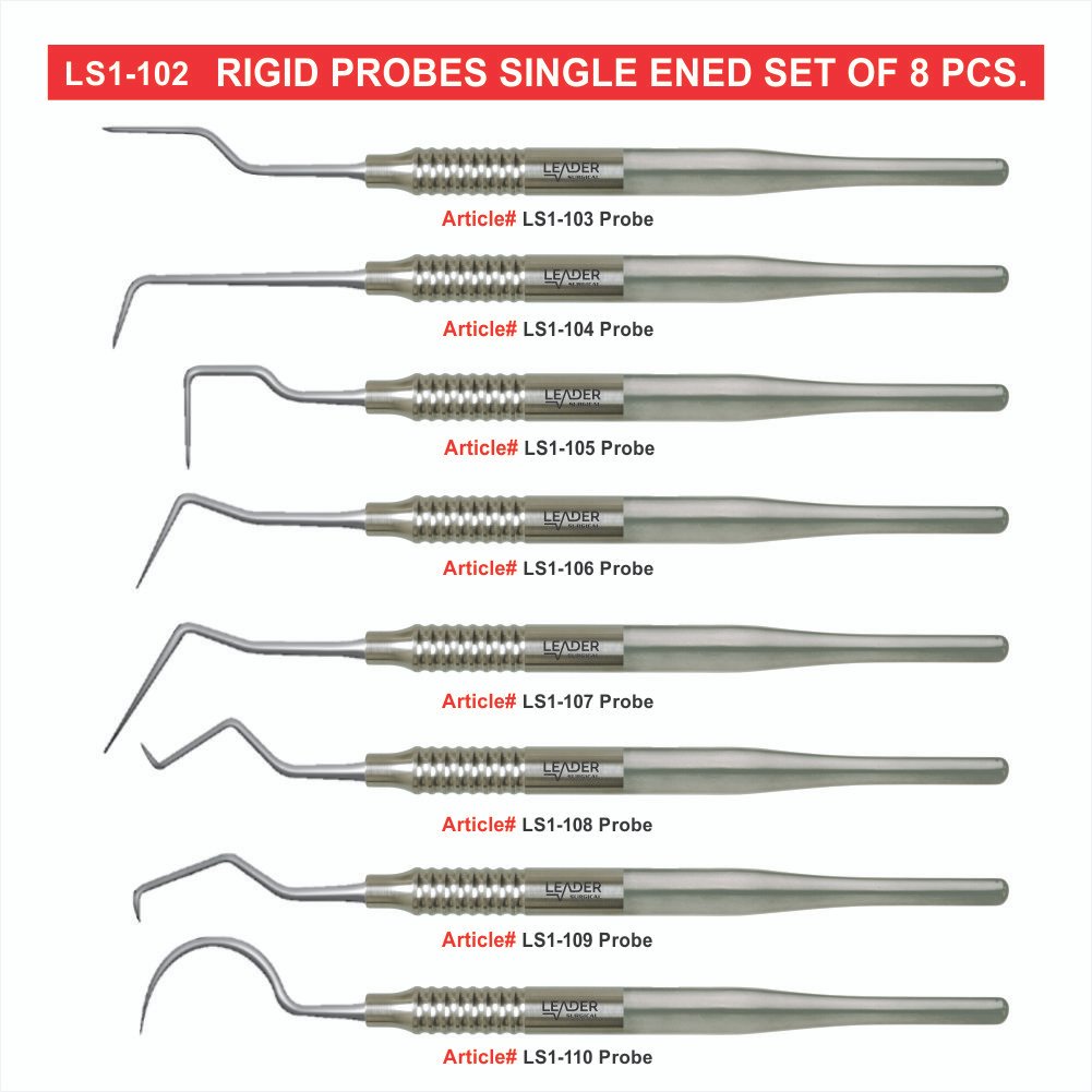 LS1-102 Rigid Probes Single Ened Set Of 8 Pcs. Rigid Probes Single Ended Set Of 8 Pcs - Image 1