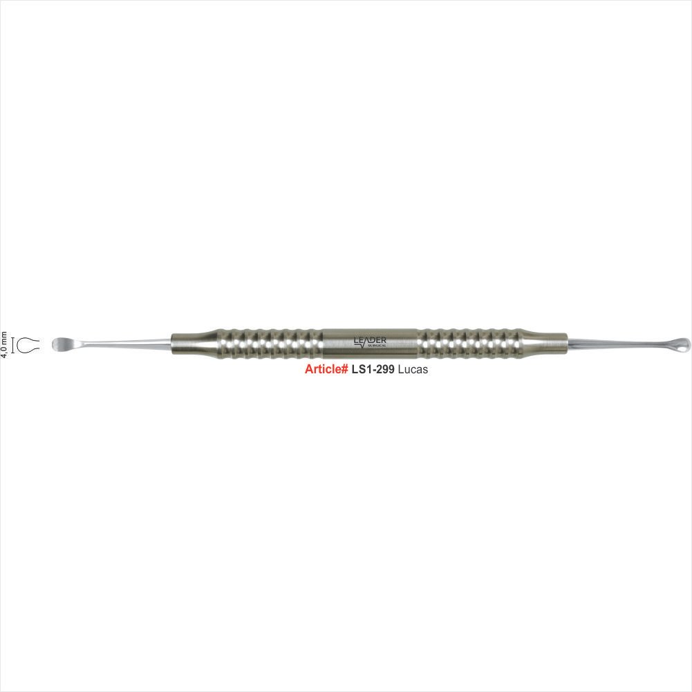 90 Lucas spoon shape surgical curette stainless steel autoclavable granulation tissue deep pocket bone debridement oral surgical instrument