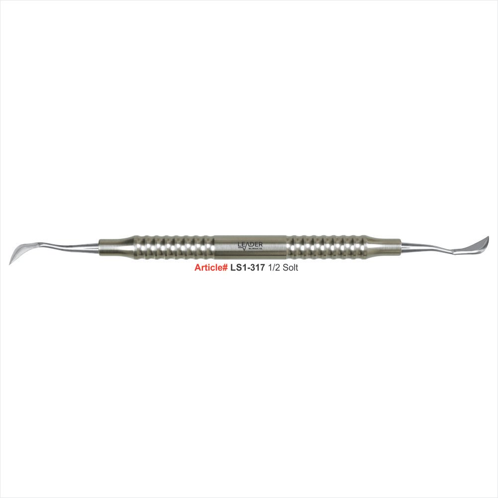 Solt Periodontal Knife 1/2 Stainless Steel Periodontal Surgical Tool | Leader Surgical Solt periodontal knife 1/2 stainless steel autoclavable soft tissue incision gingival periodontal surgical instrument