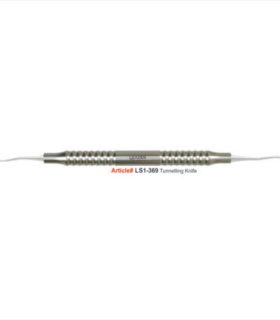 Tunnelling knife Fig.1 stainless steel autoclavable minimally invasive tunnel technique subperiosteal soft tissue graft periodontal surgical instrument