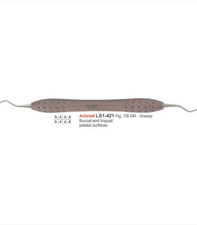 Gracey curette 7/8 stainless steel autoclavable posterior buccal lingual area specific subgingival scaling root planing periodontal instrument