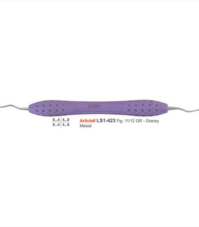 Gracey curette 11/12 stainless steel autoclavable posterior mesial area specific periodontal subgingival scaling root planing instrument