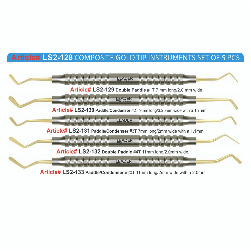 LS2-128 COMPOSITE GOLD TIP INSTRUMENTS SET OF 5 PCS Composite Gold Tip Instruments Set of 5 Pcs - Image 1