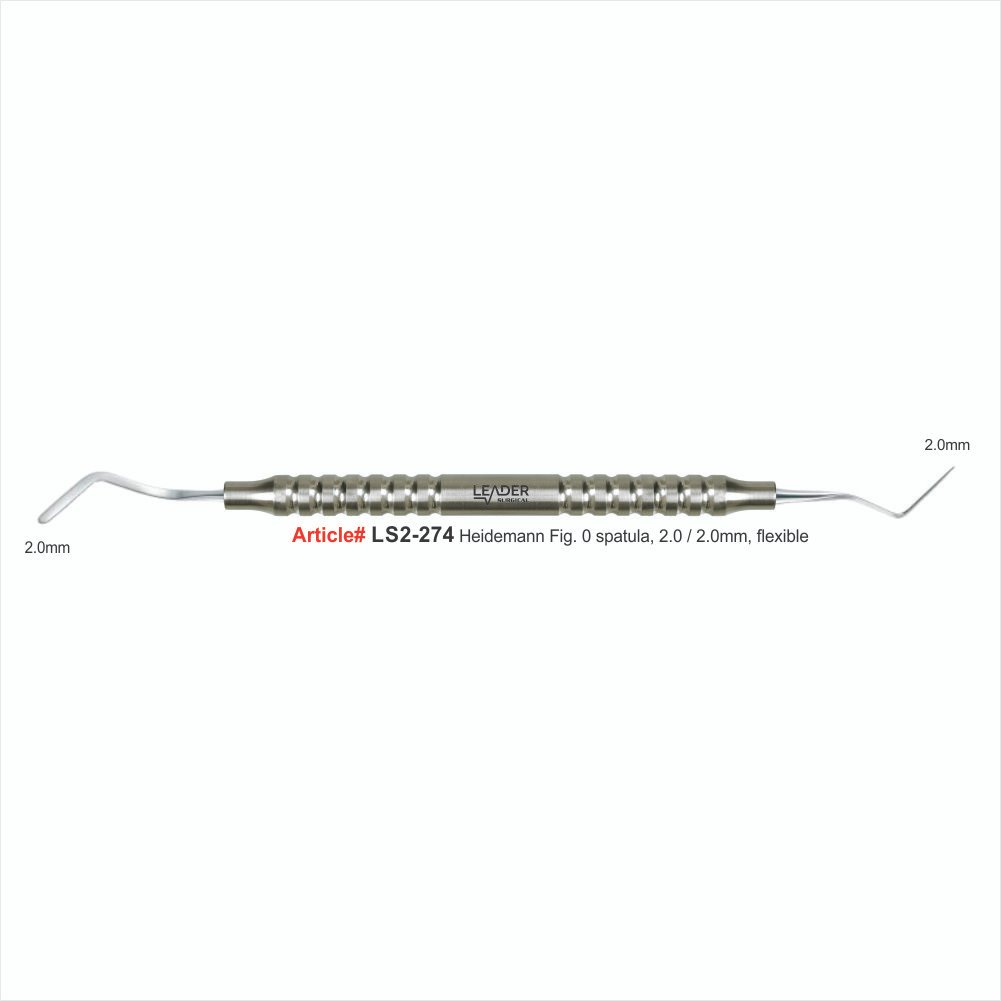LS2-274 Heidemann Fig. 0 spatula, 2.0/2.0mm, flexible - Image 1