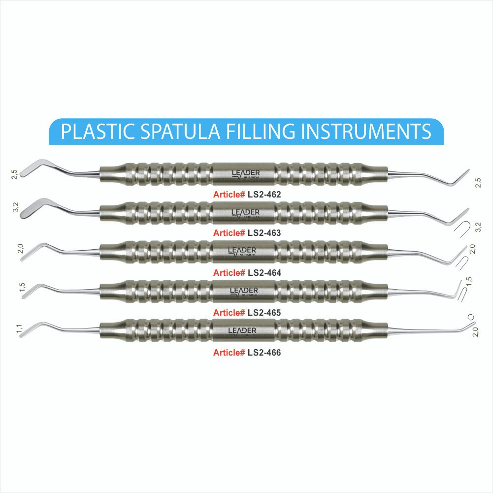 LS2-462 TO LS2-466 PLASTIC SPATULA FILLING INSTRUMENTS SET Plugger Filling Instruments - Image 1
