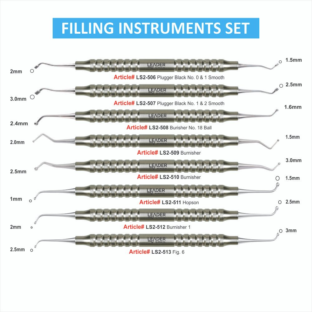 LS2-506 TO LS2-513 FILLING INSTRUMENTS SET Filling Instrument Set - Image 1