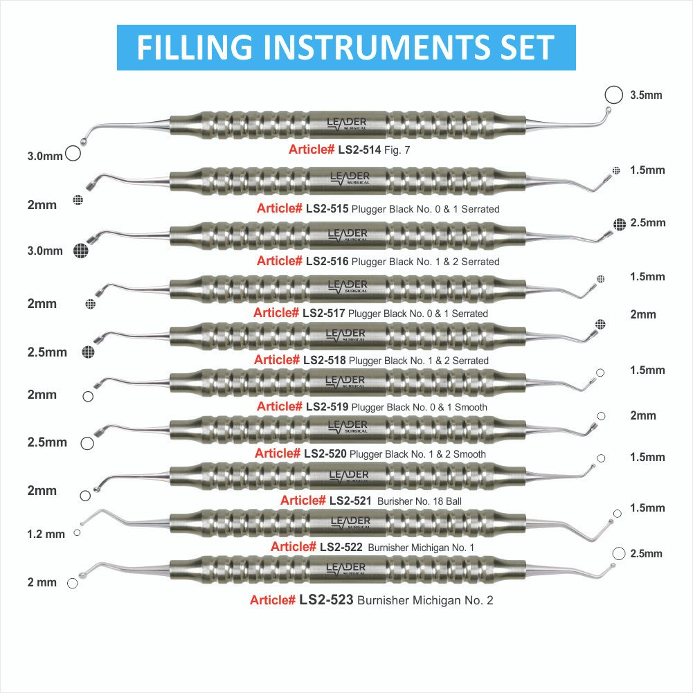 LS2-514 TO LS2-523 FILLING INSTRUMENTS SET Filling Instrument Set - Image 1
