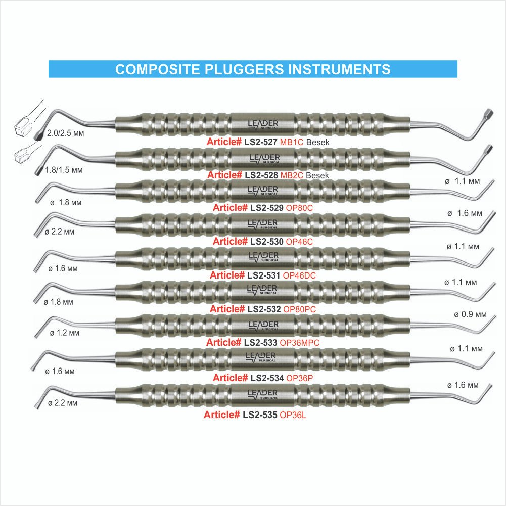 LS2-527 TO LS2-535 COMPOSITE PLUGGERS INSTRUMENTS SET Composite Pluggers Instruments - Image 1