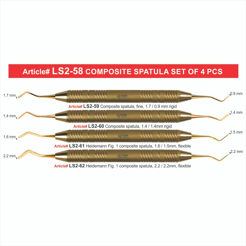 LS2-58 COMPOSITE SPATULA SET OF 4 PCS Composite Spatula Set of 4 Pcs - Image 1