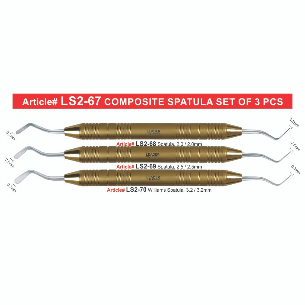 LS2-67 COMPOSITE SPATULA SET OF 3 PCS Composite Spatula Set of 3 Pcs - Image 1