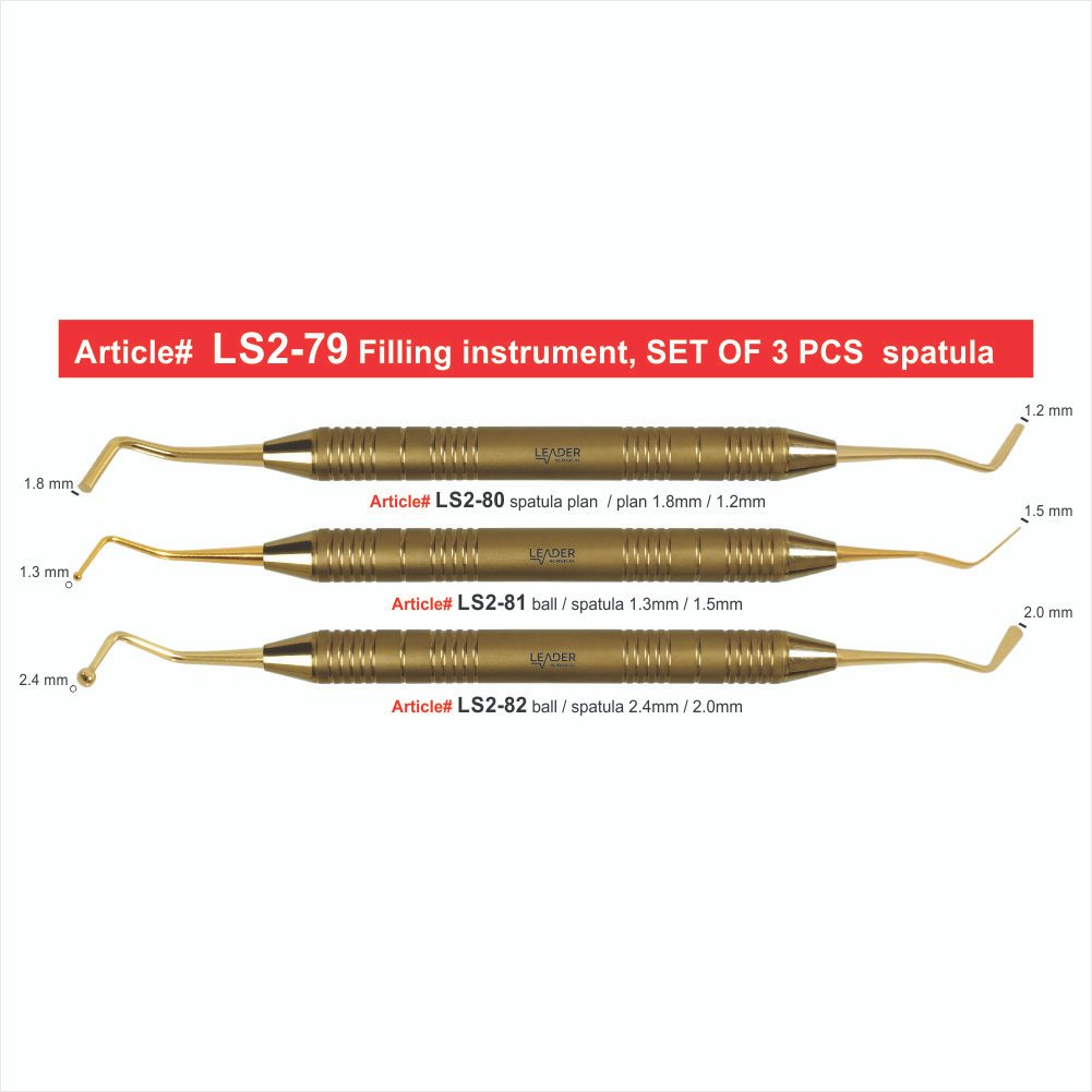 LS2-79 Filling instrument, SET OF 3 PCS spatula Filling Instrument Spatula Set of 3 Pcs - Image 1