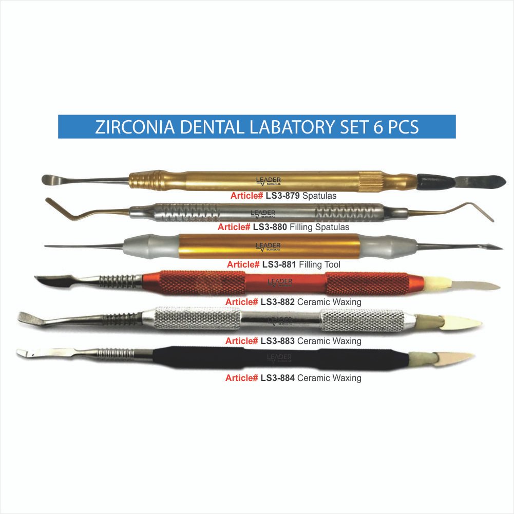LS3-879 TO LS3-884 ZIRCONIA DENTAL LABATORY SET 6 PCS Zirconia Dental Laboratory Set 3 Pcs - Image 1