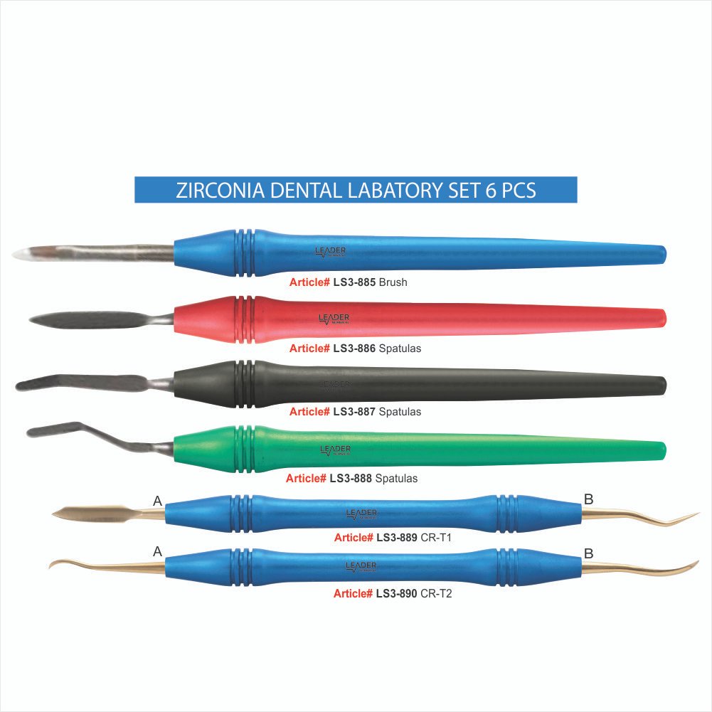 LS3-885 TO LS3-890 ZIRCONIA DENTAL LABATORY SET 6 PCS Zirconia Dental Laboratory Set 8 Pcs - Image 1