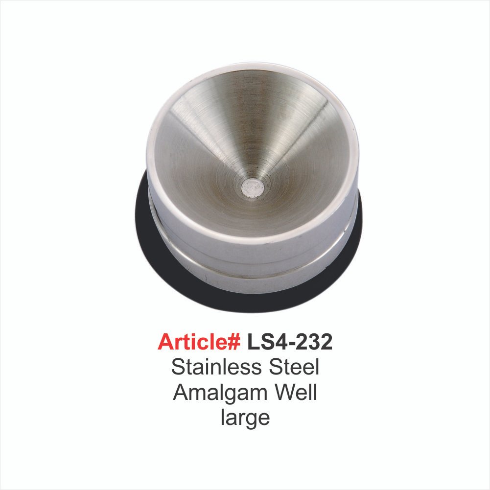 LS4-232 Stainless Steel Amalgam Well large - Image 1