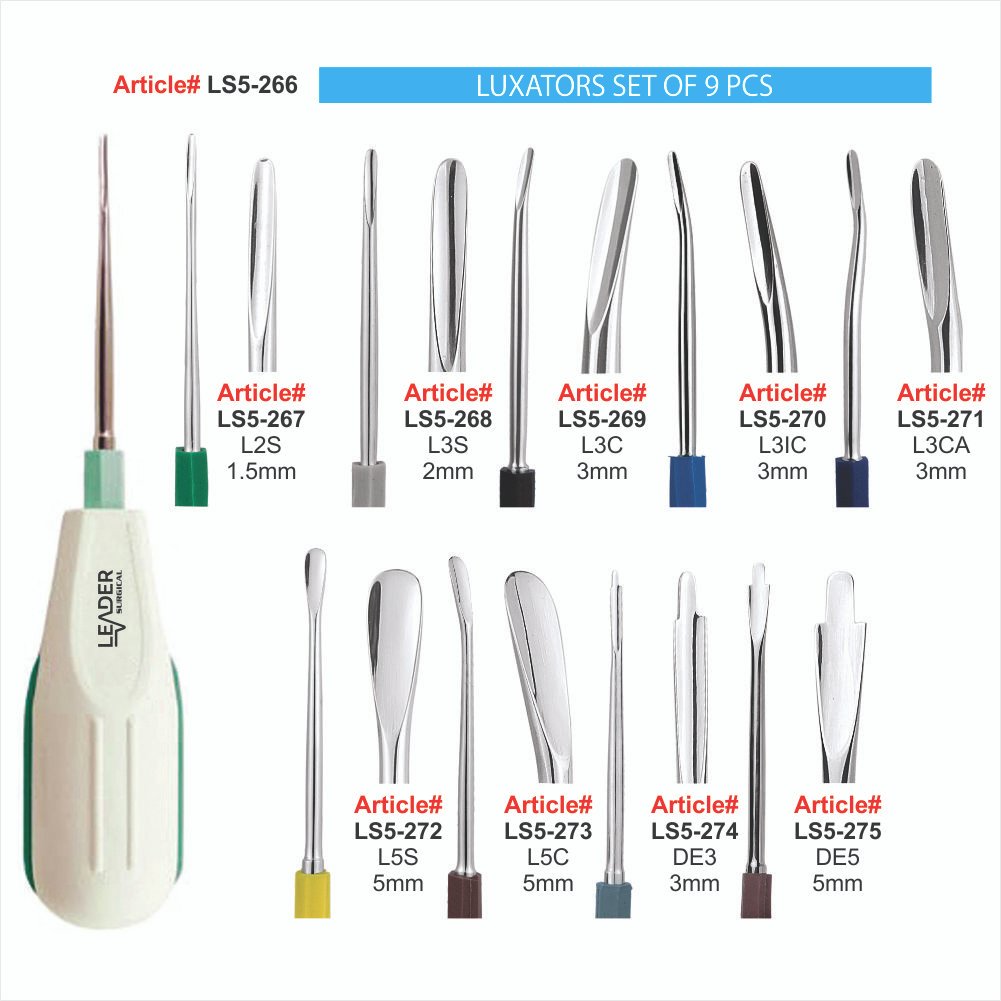 LS5-266 TO LS5-275 LUXATORS SET OF 9 PCS Luxators Set Of 9 Pcs - Image 1