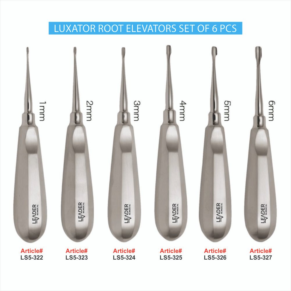 LS5-322 to LS5-327 LUXATOR ROOT ELEVATORS SET OF 6 PCS Luxator Root Elevators Set Of 6 Pcs - Image 1