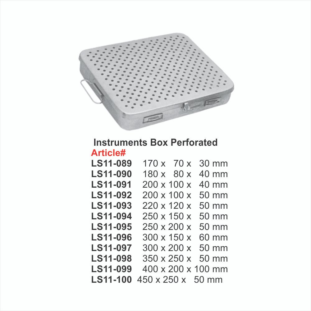 LS11-089 TO LS11-100 Instruments Box Perforated Instruments Box Perforated - Image 1