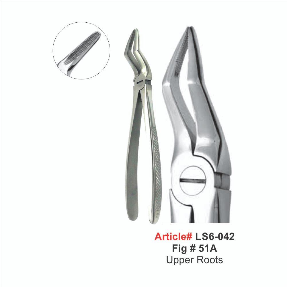 LS6-042 Flg #51A Upper Roots Extracting Forceps - Image 1