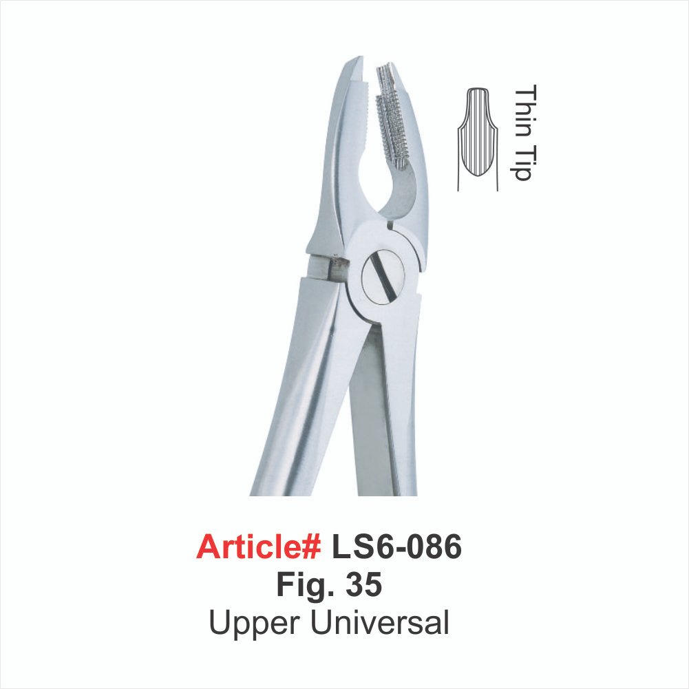 LS6-086 Fig. 35 Upper Universal Extracting Forceps - Image 1