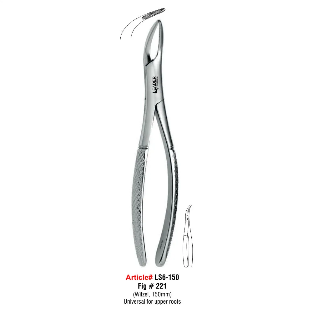 (Witzel 150mm) Universal for upper roots Extracting Forceps