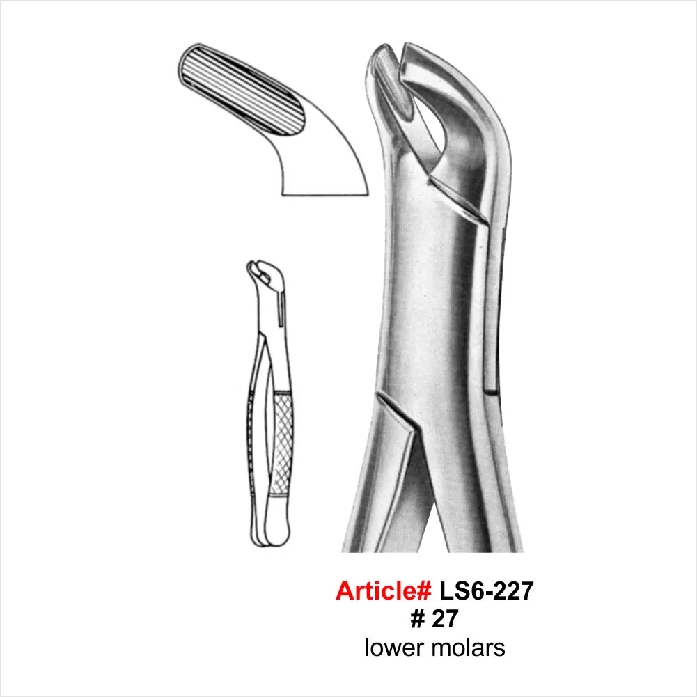 # 27 lower molars Extracting Forceps (American Pattern)
