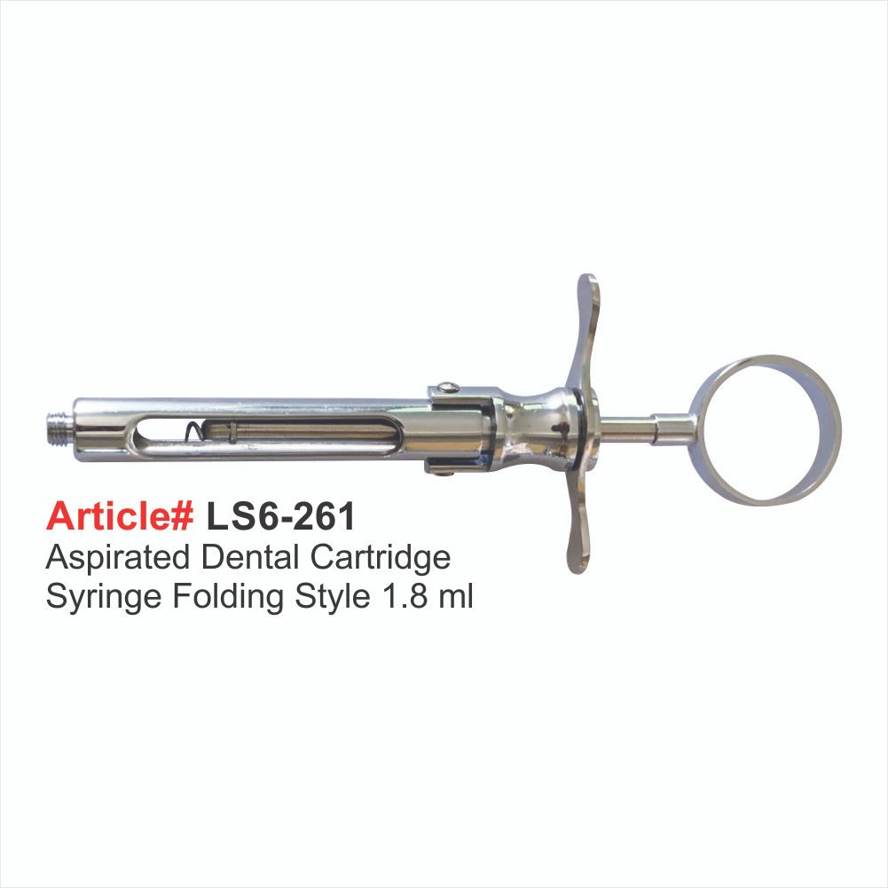 LS6-261 Asplrated Dental Cartridge Syringe Folding Style - Image 1
