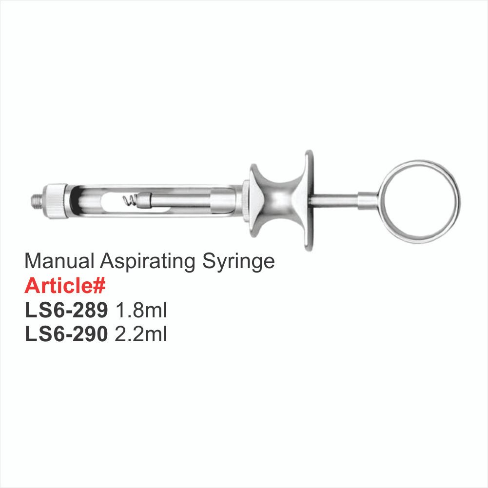 LS6-289 TO LS6-290 Manual Aspirating Syringe - Image 1