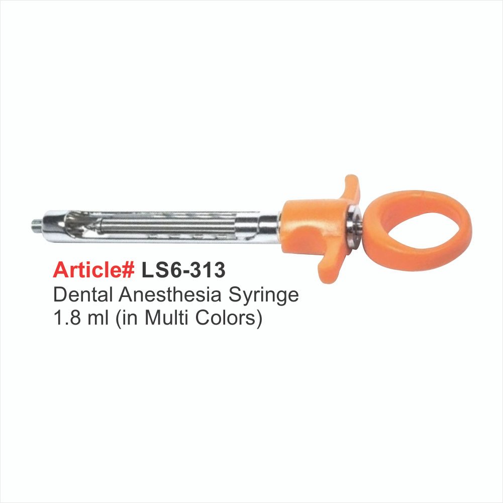 LS6-313 Dental Anesthesla Syringe 1.8 ml (In Multi Colors) - Image 1