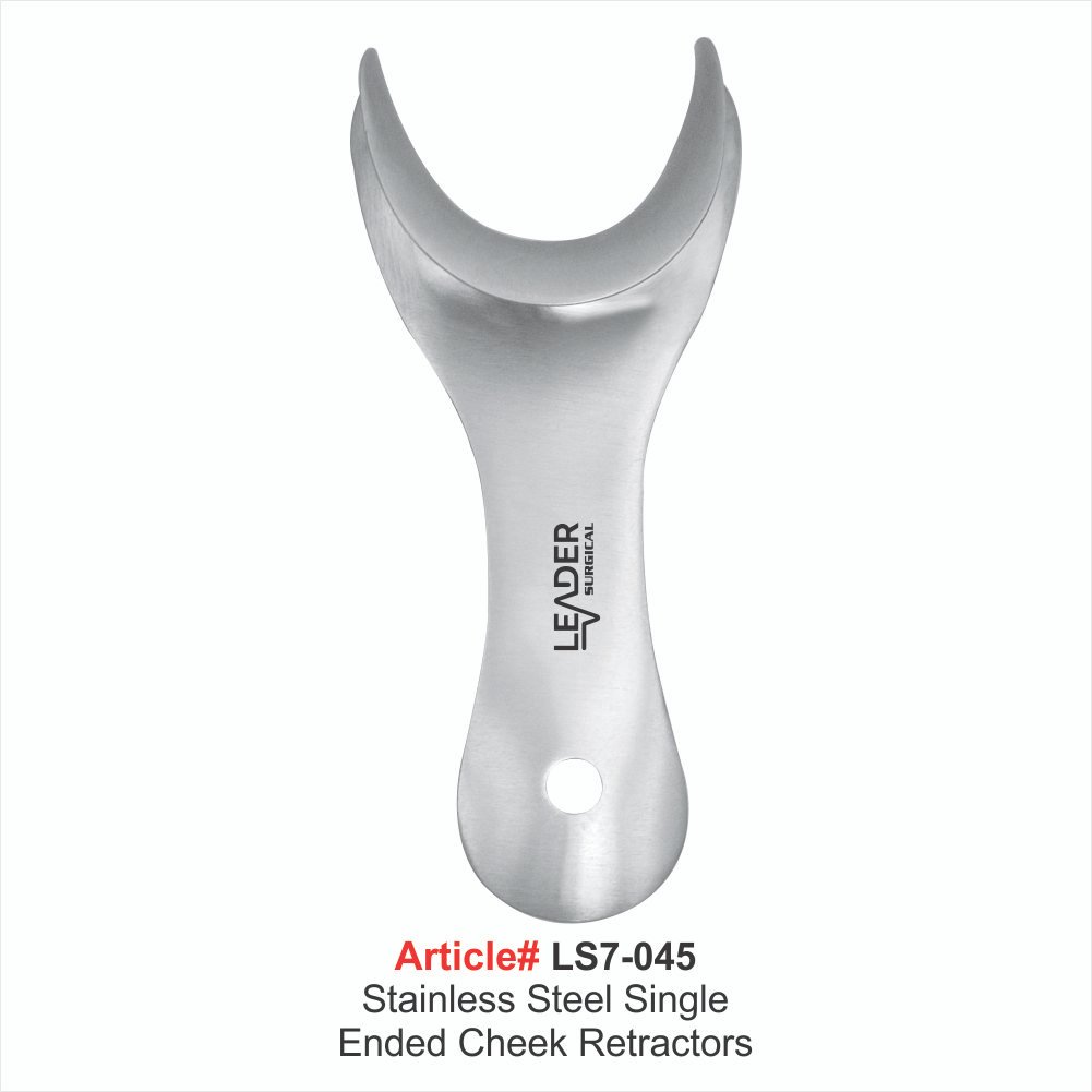 LS7-045 Stainless Steel Single Ended Cheek Retractors - Image 1