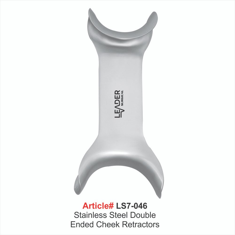 LS7-046 Stainless Steel Double Ended Cheek Retractors - Image 1