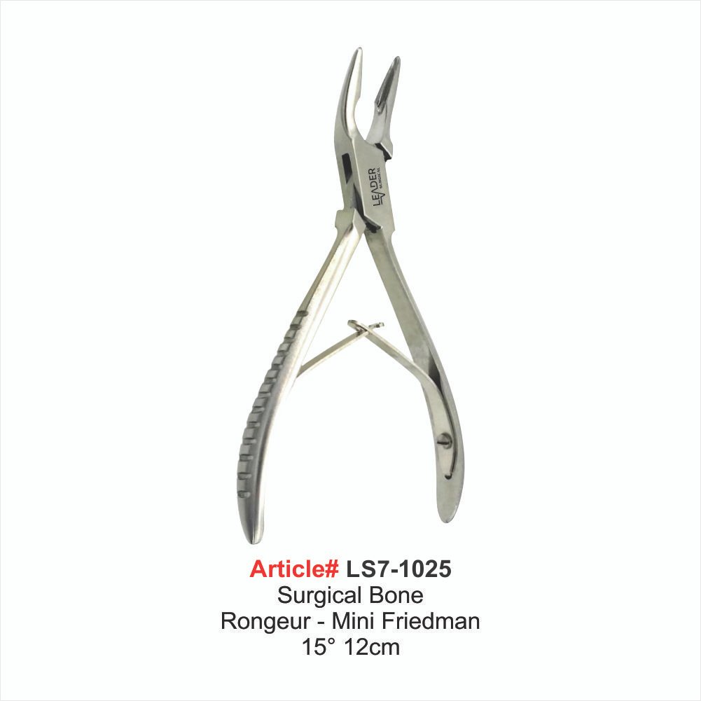 LS7-1025 Surgical Bone Rongeur - Mini Friedman 15° 12cm - Image 1