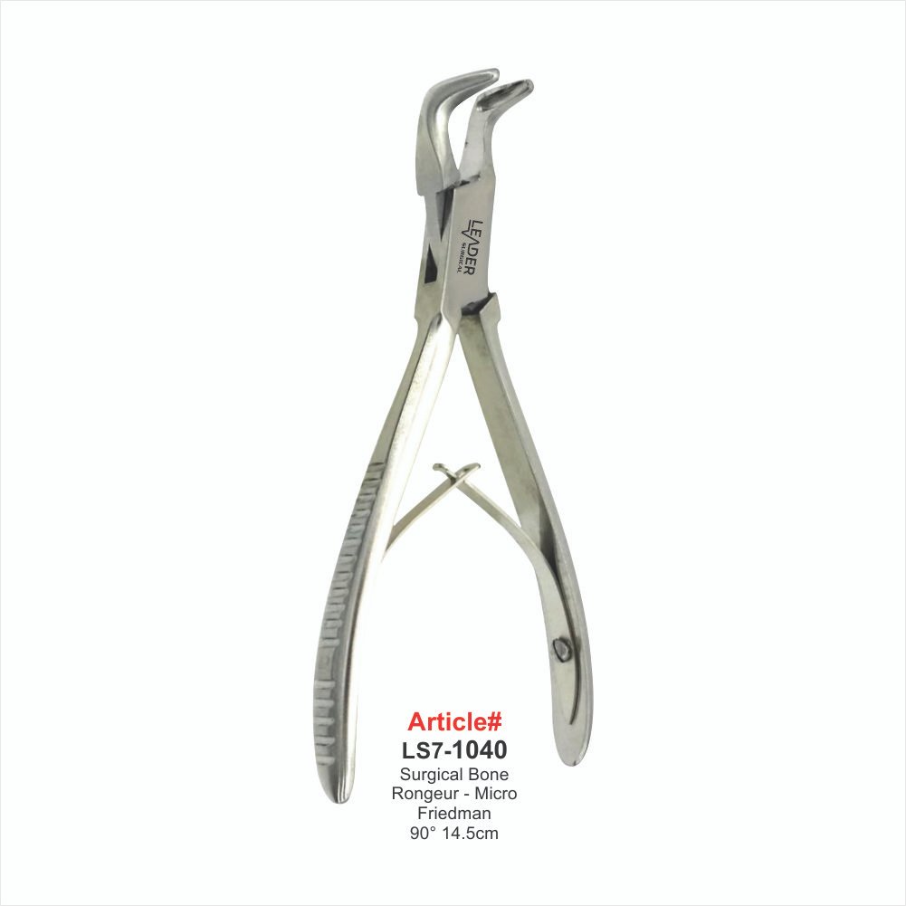 LS7-1040 Surgical Bone Rongeur - Micro Friedman 90° 14.5cm - Image 1
