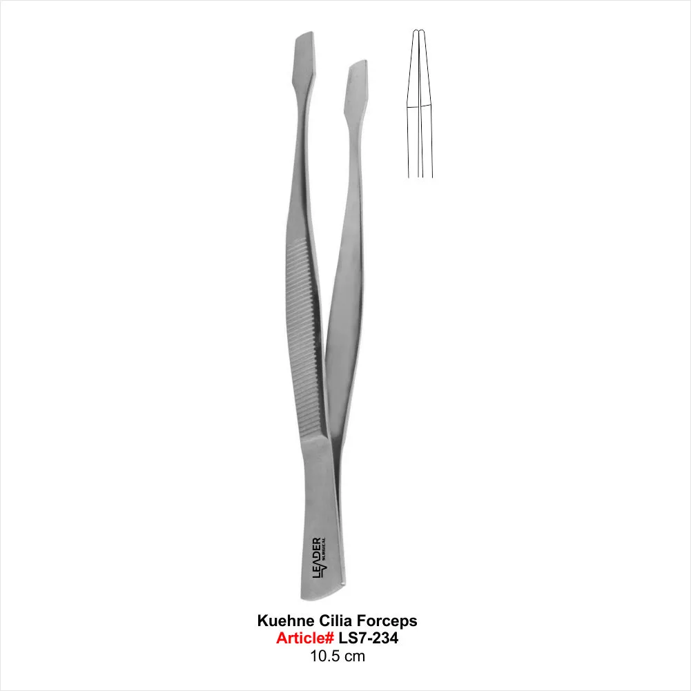 Kuehne Cilia Forceps Angled Sideways Kuehne Cilia Forceps
