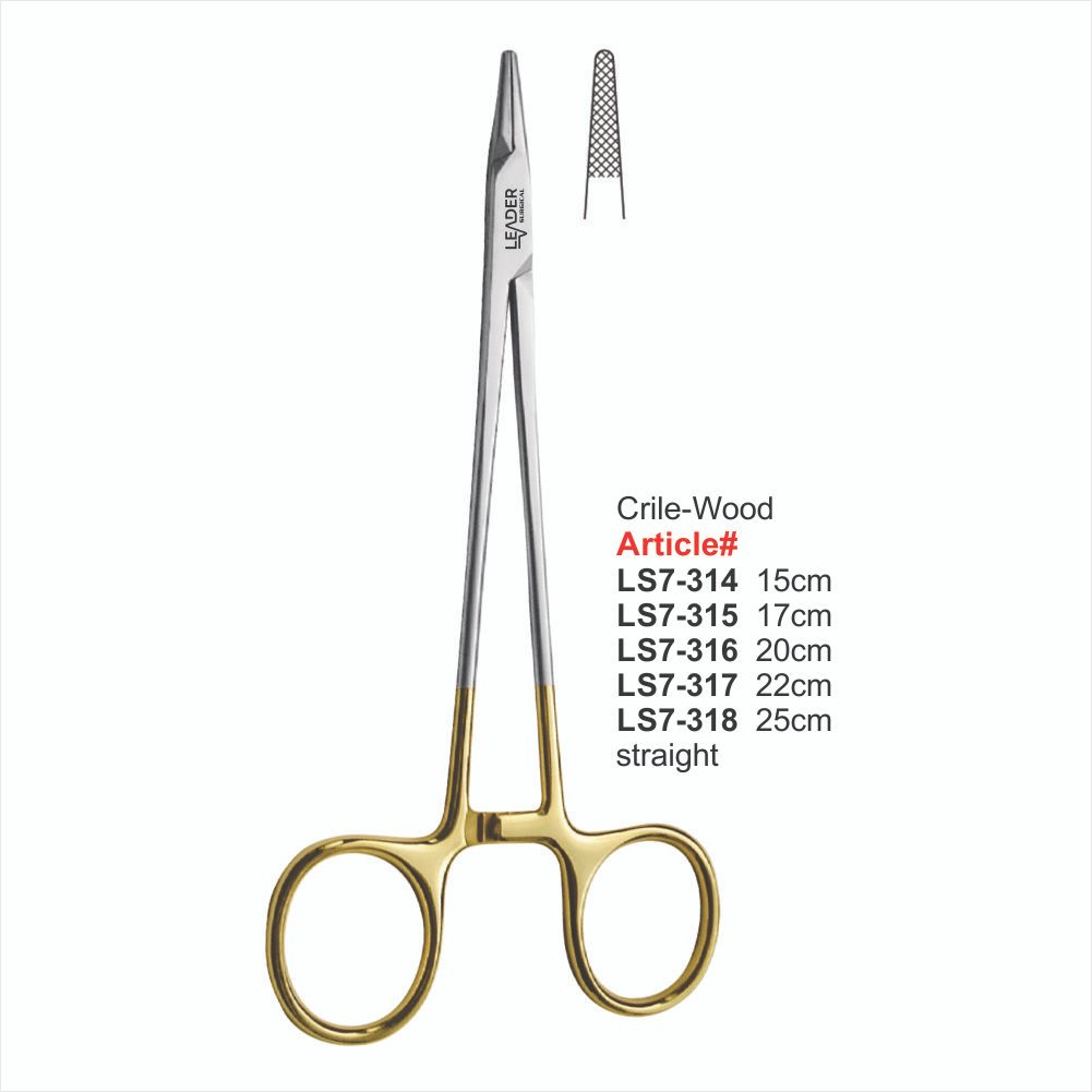 LS7-314 TO LS7-318 Crile-Wood straight Needle Holders - Image 1