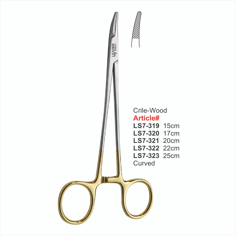 LS7-319 TO LS7-323 Crile-Wood Curved Needle Holders - Image 1