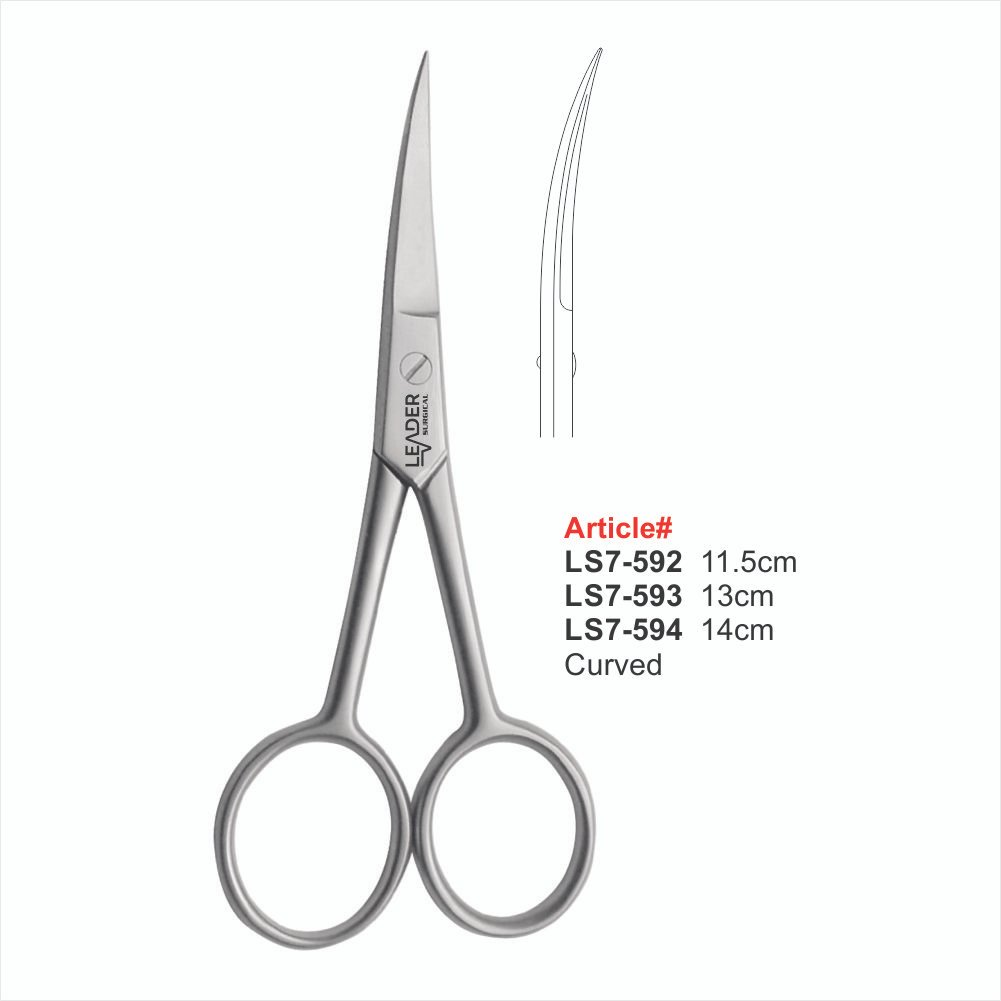 LS7-592 TO LS7-594 Curved Gum Scissors - Image 1