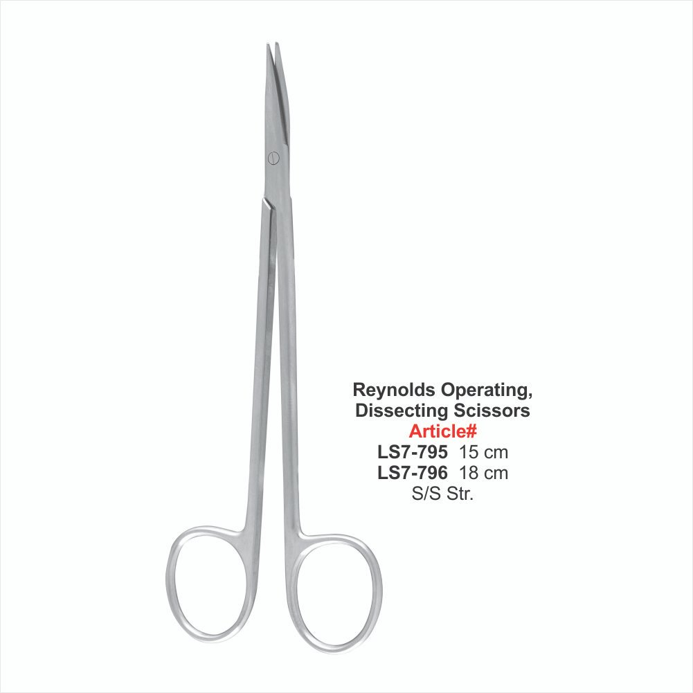 LS7-795 TO LS7-796 Reynolds Operating, Dissecting Scissors S/S Str. - Image 1
