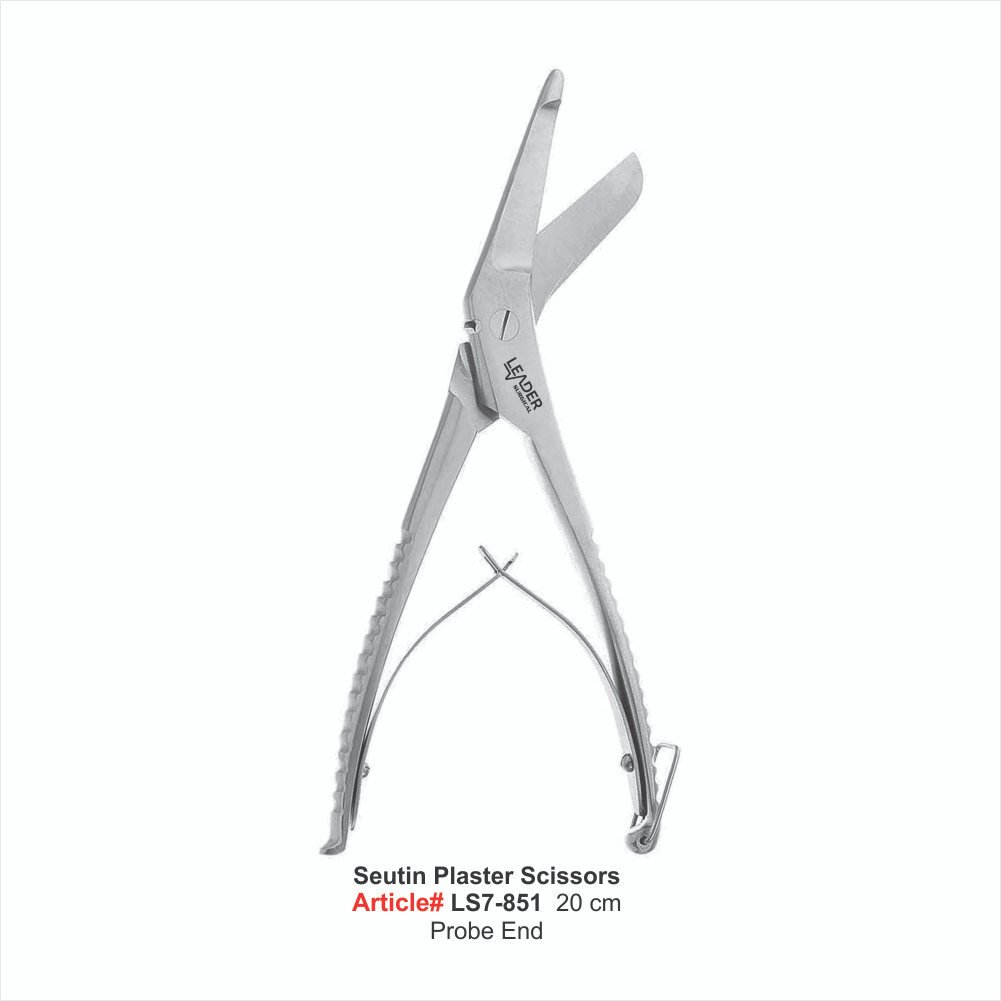 LS7-851 Seutin Plaster Scissors 20 cm Probe End - Image 1