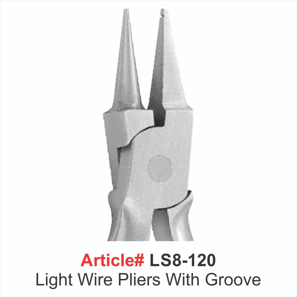 LS8-120 Light Wire Pliers With Groove - Image 1