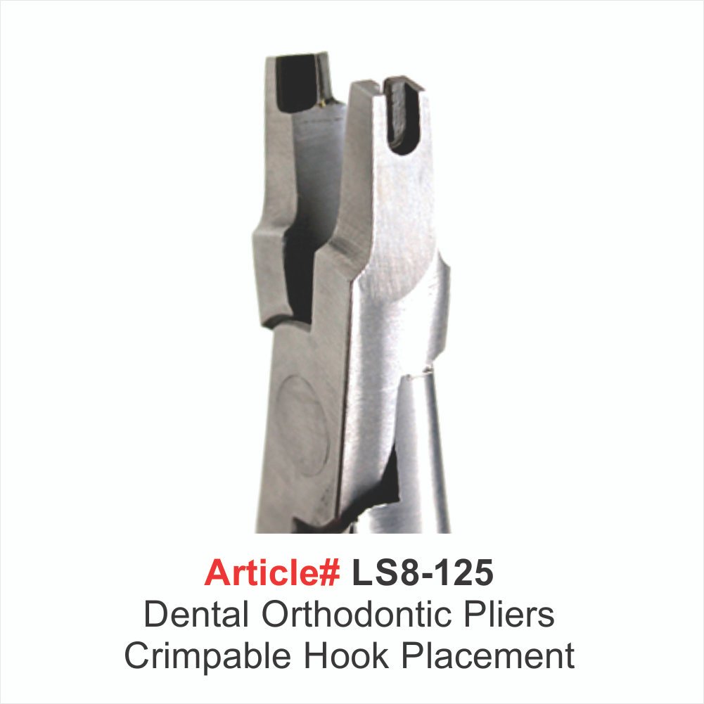 LS8-125 Dental Orthodontic Pliers Crimpable Hook Placement - Image 1
