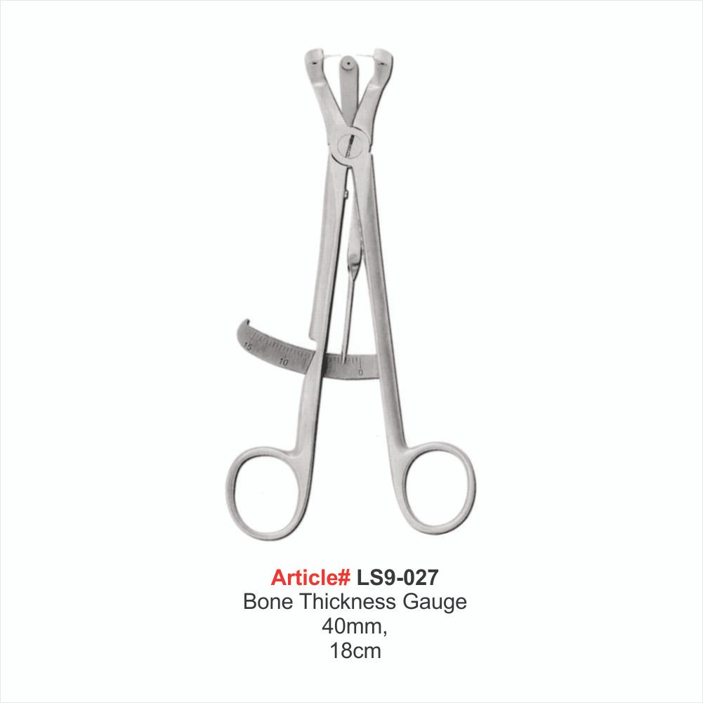 LS9-027 Bone Thickness Gauge 40mm, 18cm - Image 1