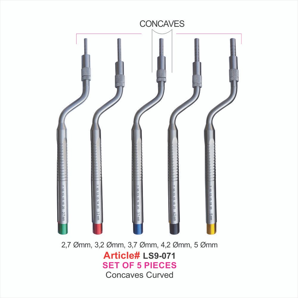 LS9-071 SET OF 5 PIECES Concaves Curved Concavas Curved BET OF 5 PIECES - Image 1