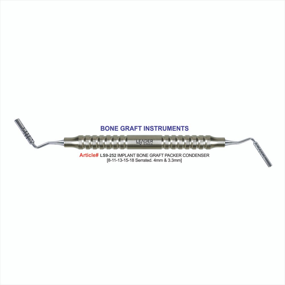 LS9-252 BONE GRAFT PACKER CONDENSER (4mm & 3.3mm) - Image 1