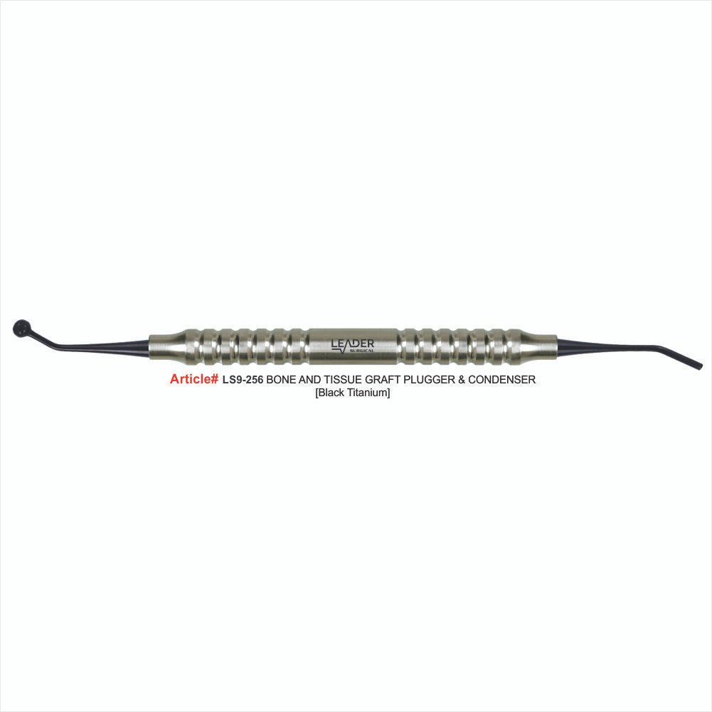 LS9-256 BONEAND TISSUE GRAFT PLUGGER & CONDENSER (Black Titanium) - Image 1