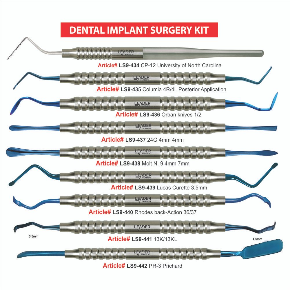 LS9-434 TO LS9-442 DENTAL IMPLANT SURGERY KIT DENTAL IMPLANT SURGERY KIT - Image 1