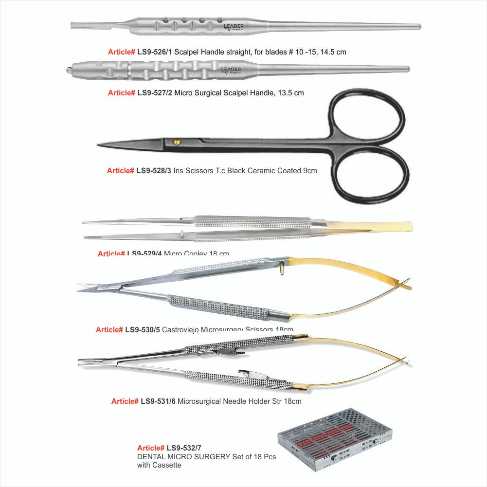 LS9-526-1 TO LS9-532-7 DENTAL MICRO SURGERY KIT - Image 1